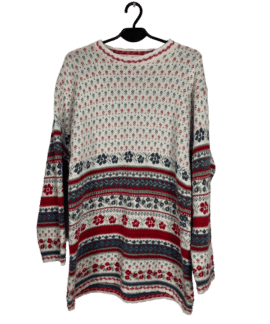 Sweter Vintage Kwiatuszki